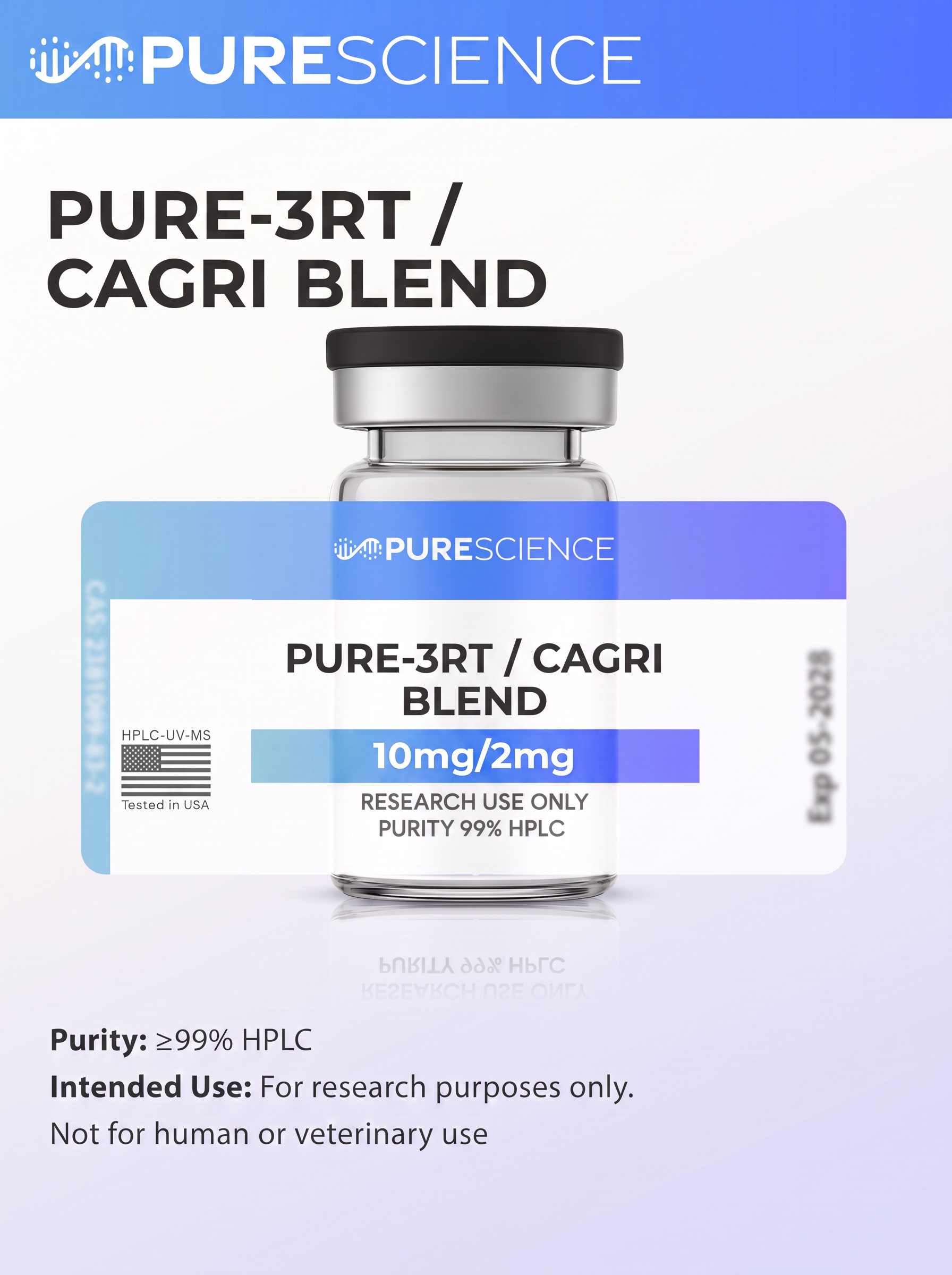 PURE-3RT / CAGRI BLEND research vial, research use only