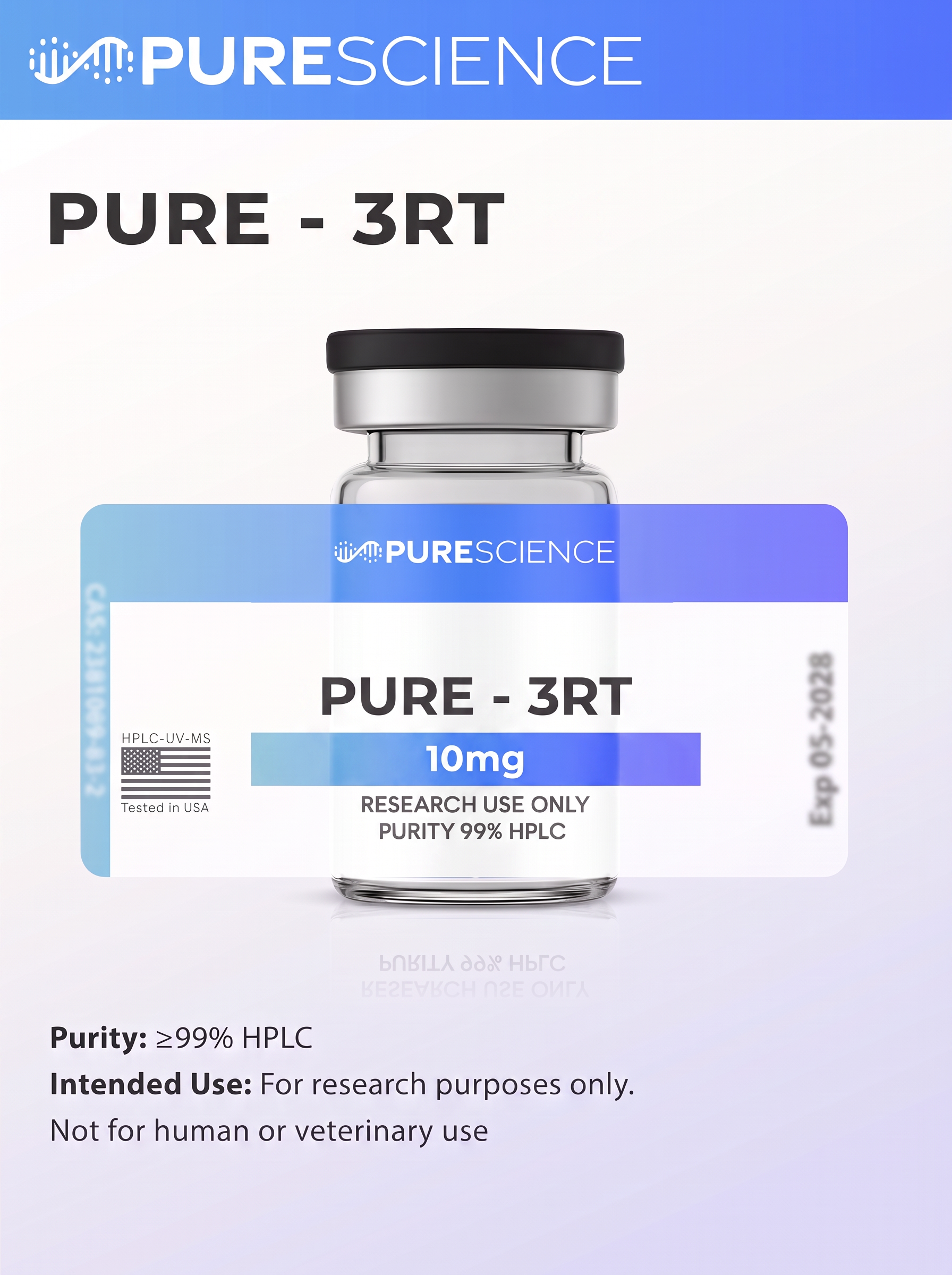 PURE - 3RT research vial, research use only